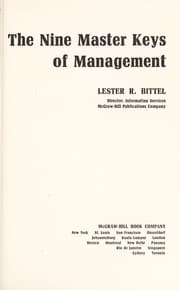 Tapa de The nine master keys of management