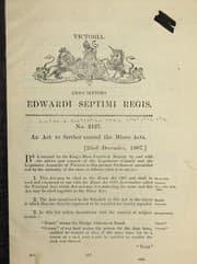 Tapa de An act to further amend the Mines Acts