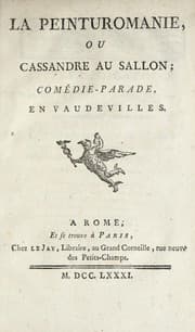 Tapa de La peinturomanie, ou, Cassandre au Sallon