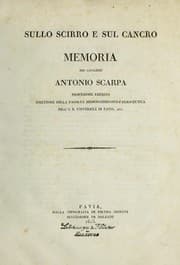 Tapa de Sullo scirro e sul cancro