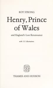 Tapa de Henry, Prince of Wales, and England's lost renaissance