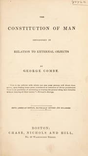 Tapa de The constitution of man considered in relation to external objects ...
