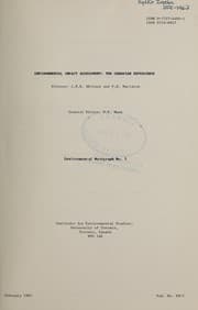 Tapa de Environmental impact assessment