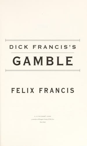 Tapa de Dick Francis's Gamble