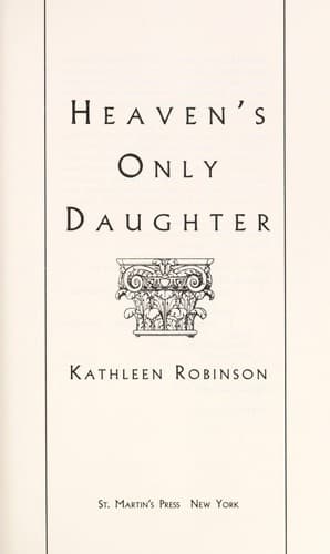 Tapa de Heaven's only daughter