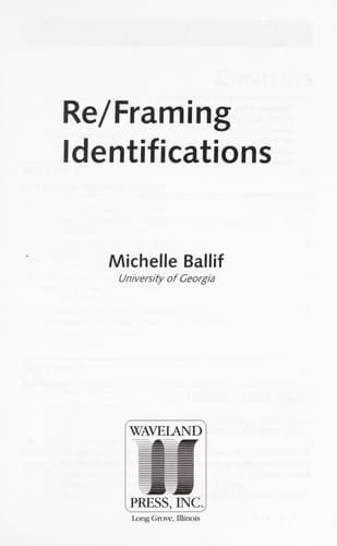 Tapa de Re/Framing identifications