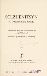 Tapa de Solzhenitsyn