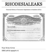 Tapa de Rhodesialeaks Financial History of Economic Exploitation in Southern Africa