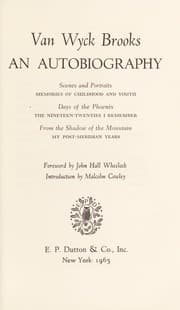 Tapa de An autobiography