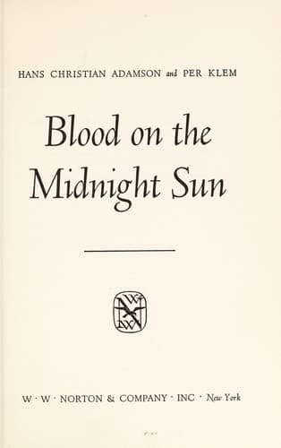 Tapa de Blood on the midnight sun