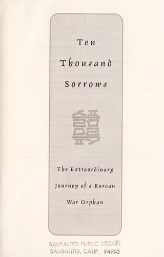 Tapa de Ten thousand sorrows