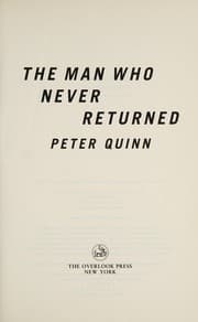 Tapa de The man who never returned