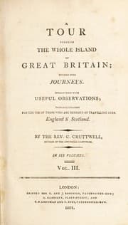 Tapa de A tour through the whole island of Great Britain; divided into journeys. Interspersed with useful observations; particularly calculated for the use of those who are desirous of travelling over England & Scotland