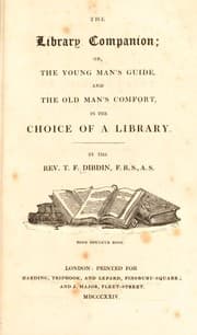 Tapa de The library companion ; or, the young man's guide, and the old man's comfort in the choice of a library