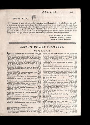 Tapa de Extrait de mon catalogue