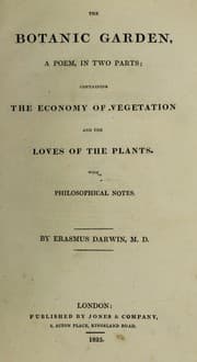 Tapa de The botanic garden. A poem in two parts. Containing the Economy of vegetation; and the loves of the plants; with philosophical notes
