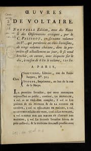 Tapa de ¿uvres de Voltaire