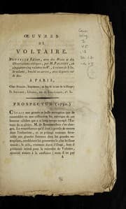 Tapa de ¿uvres de Voltaire
