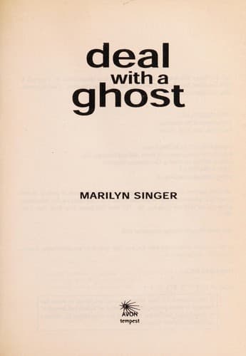Tapa de Deal with a ghost