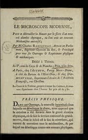 Tapa de Le microscope moderne
