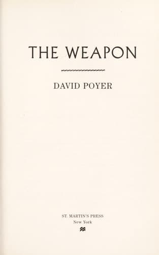 Tapa de The Weapon
