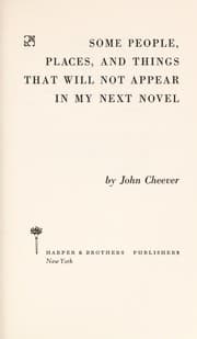 Tapa de Some people, places, and things that will not appear in my next novel