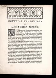 Tapa de Nouvelle traduction de l'historien Joseph