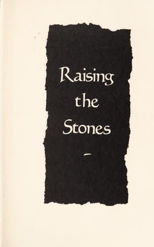 Tapa de Raising the stones