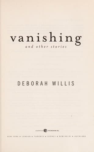 Tapa de Vanishing and other stories