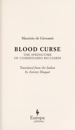 Tapa de Blood curse