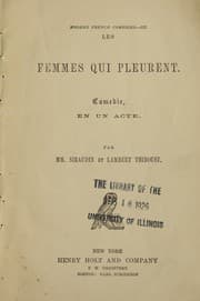 Tapa de Les femmes qui pleurent