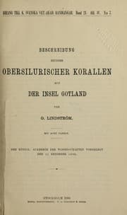 Tapa de Beschreibung einiger obersilurischer Korallen aus der Insel Gotland