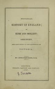 Tapa de Pictorial history of England