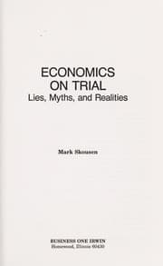 Tapa de Economics on Trial