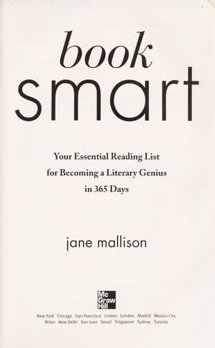Tapa de Book smart