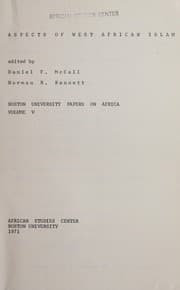 Tapa de Aspects of West African Islam