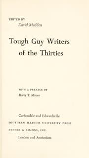 Tapa de Tough guy writers of the thirties