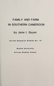Tapa de Family and Farm in Southern Cameroon (African Research Studies, No 15)