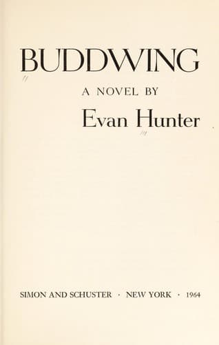 Tapa de Buddwing, a novel