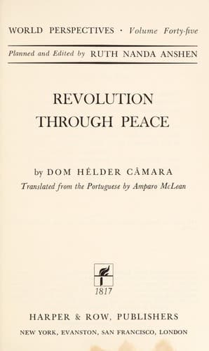 Tapa de Revolution through peace