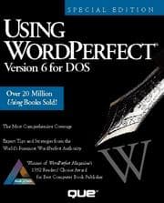 Tapa de Using WordPerfect 6