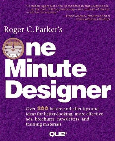 Tapa de Roger C. Parker's one minute designer