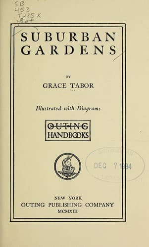 Tapa de Suburban gardens