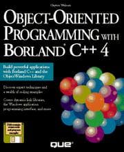 Tapa de Object-oriented programming with Borland C++ 4