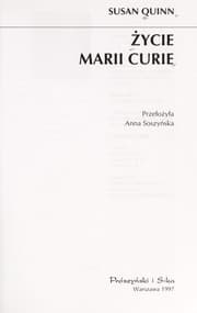 Tapa de Z ycie Marii Curie