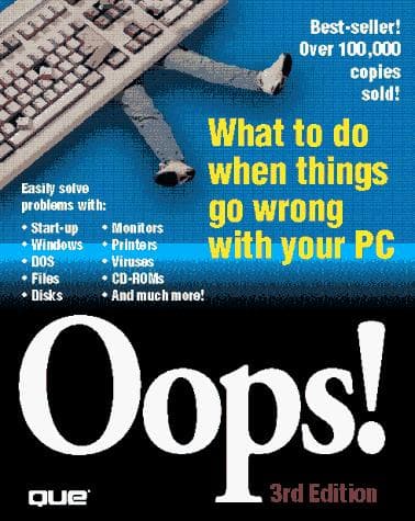 Tapa de Oops! the PC problem solver anybody can use