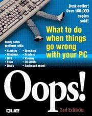 Tapa de Oops! the PC problem solver anybody can use