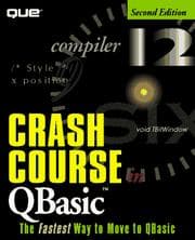 Tapa de Crash course in QBasic