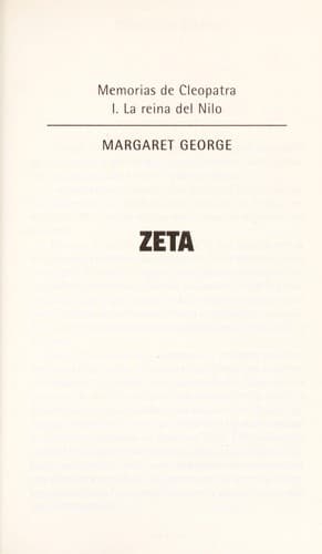 Tapa de Las memorias de Cleopatra