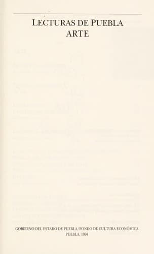 Tapa de Lecturas de Puebla